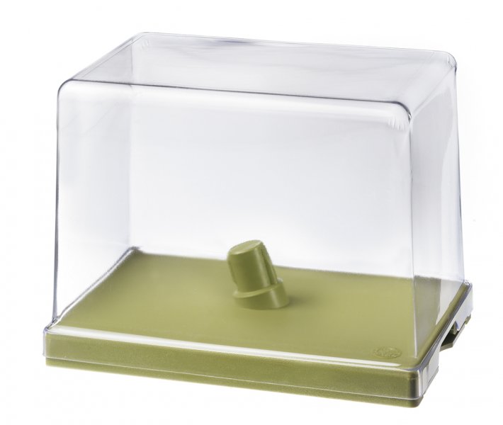 Transparent Dustproof Cover with stopper and green base